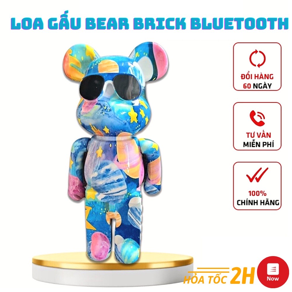 Loa Bluetooth B5+ Hình Gấu Bearbrick Kaws B5 Plus, Âm Thanh Sống Động, Nghe Nhạc Cực Hay Lỗi 1 Đổi 1 BH 6 Tháng