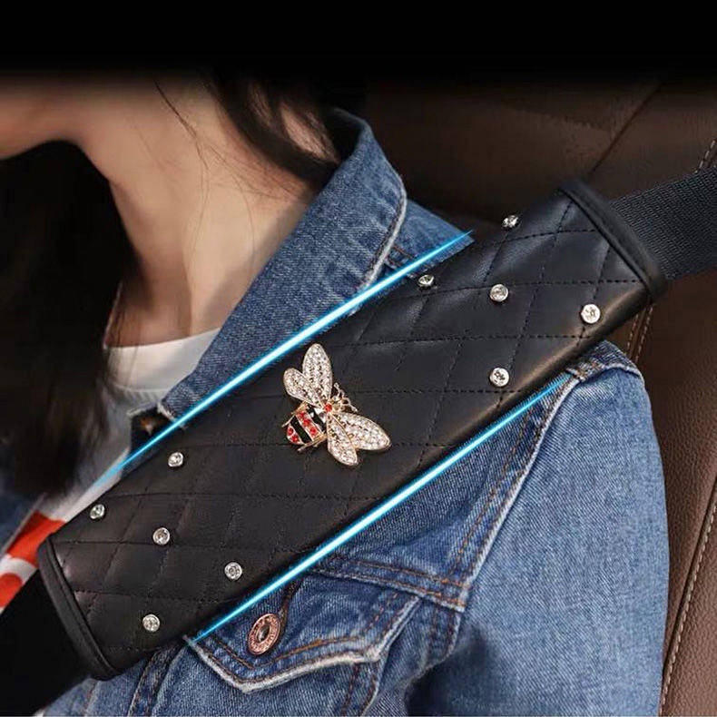 Car Safety Belt Shoulder Pad Cover Protective Case Lengthened Men's and Women's Cute Cartoon Decorations Thickened Four Seasons Universal Auto department store supplies
