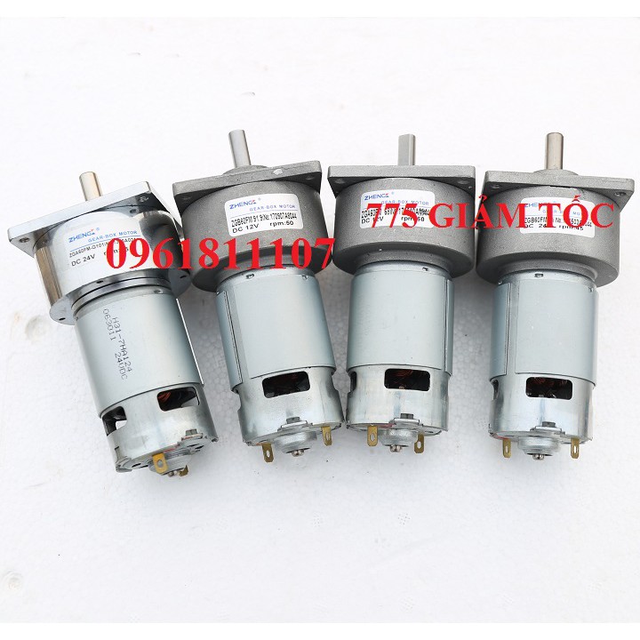 Motor giảm tốc 775 12V 24V chế đồ