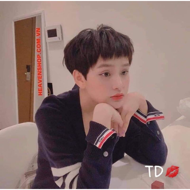 Áo khoác len tay kẻ vạch hàng QCL1