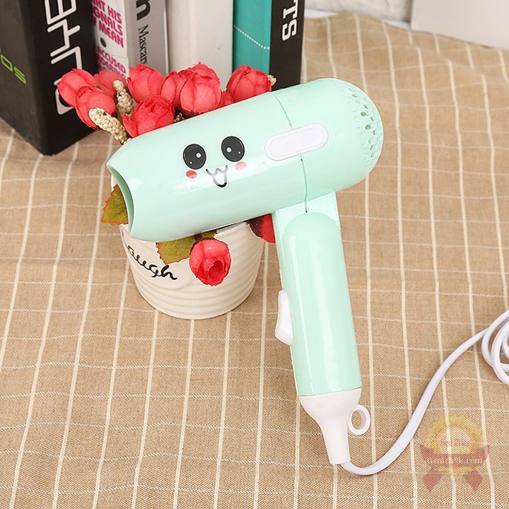 Máy sấy tóc mini Hàn Quốc cầm tay gấp gọn hình thú dễ thương cực bền 2 tốc độ tiện lợi,du lịch
