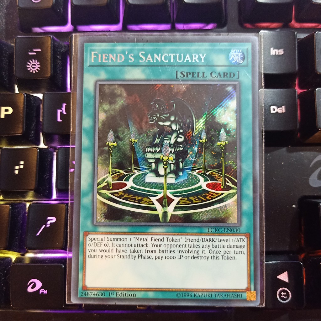 Bài Yu-Gi-Oh! Fiend's Sanctuary - LCKC-EN030 - Secret Rare