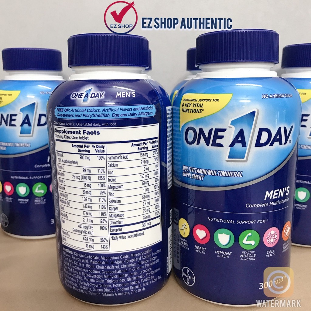 🇺🇸 VIÊN UỐNG ONE A DAY MEN 300 VIÊN