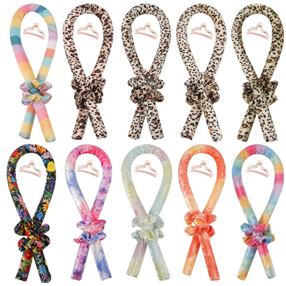 Thanh Uốn Tóc Bằng Lụa Không Dùng Nhiệt Nhiều Màu Thời Trang Tiện Dụng Cho Nữ