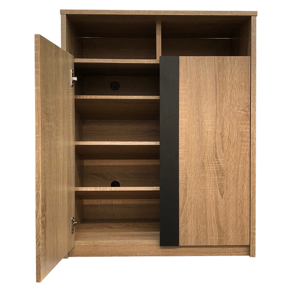 HomeBase ME LIVING Tủ giày bằng gỗ ép Thái Lan SUPRA W60XD30XH82cm màu gỗ sồi