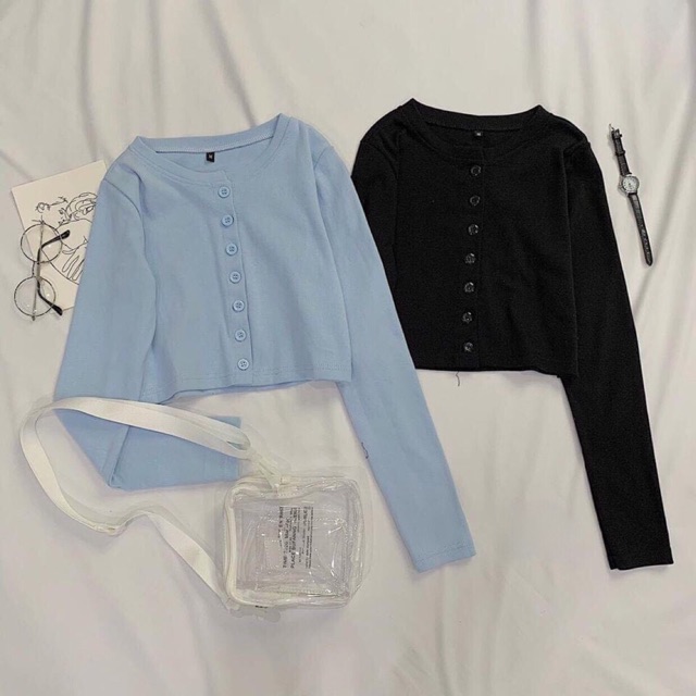 (ẢNH THẬT+VIDEO) ÁO CROPTOP TAY DÀI YAN BASIC ADT80 | BigBuy360 - bigbuy360.vn