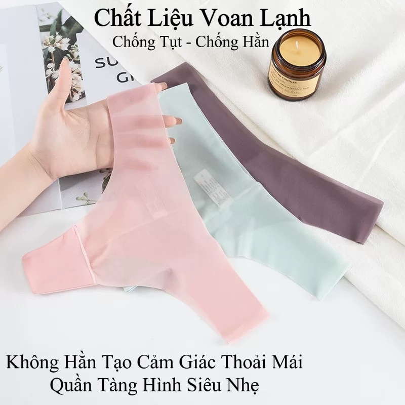 Quần Lót Nữ ❤️ Quần Lót Lọt Khe Nữ Voan Tuyết Tàng Hình Siêu Nhẹ Mát Chống Hằn 99075