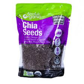 Hạt chia úc Absolute Organic túi 1kg bich tim hàng uc date 12 2023