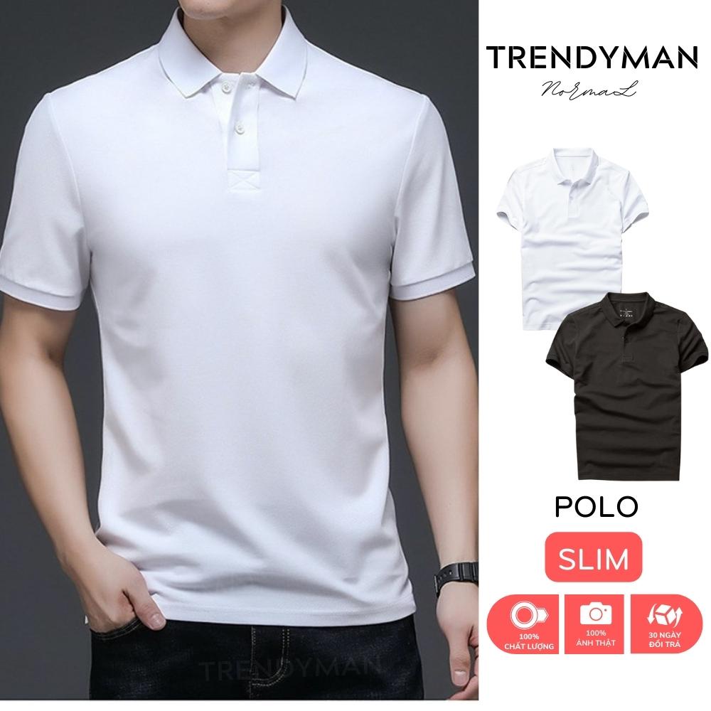 Áo phông nam cổ bẻ ngắn tay Trendyman cao cấp : Chất thun cá sấu cotton 100% co giãn cực mềm mịn mát