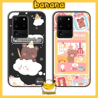 Ốp Samsung 😍 Ốp lưng Samsung S20 S20 Plus S20 Ultra Cute Bear nhựa cao cấp viền silicon - Banana Store