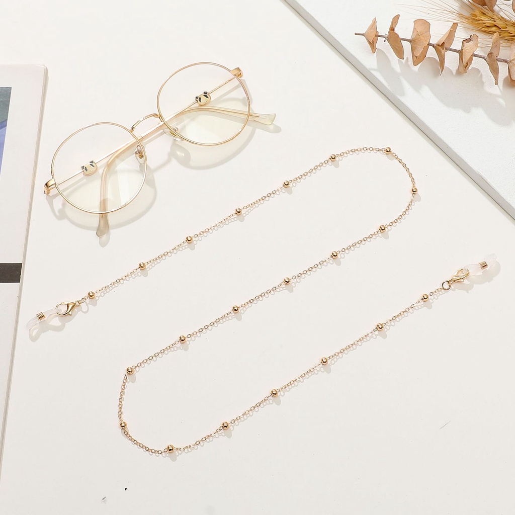 Dây đeo kính và khẩu trang chuỗi hạt cườm thời trang