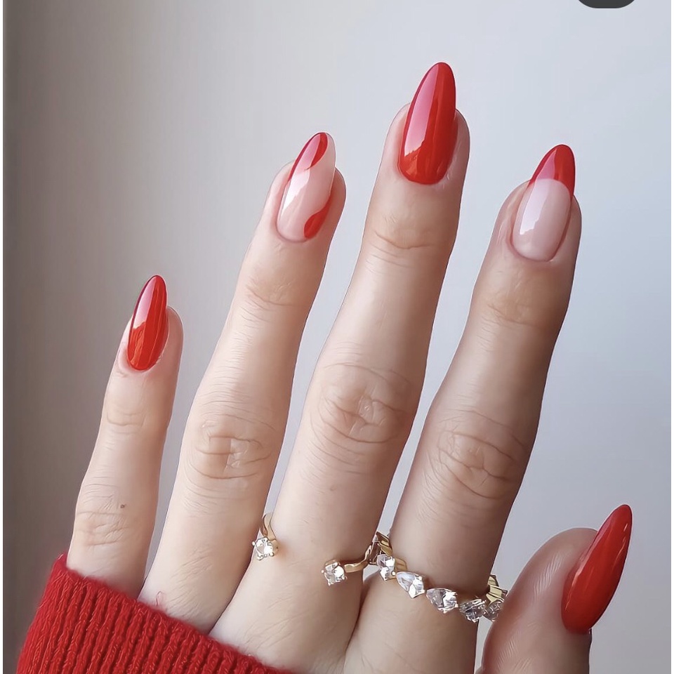 Sơn móng tay gel màu đỏ tươi , chai sơn 15 ml