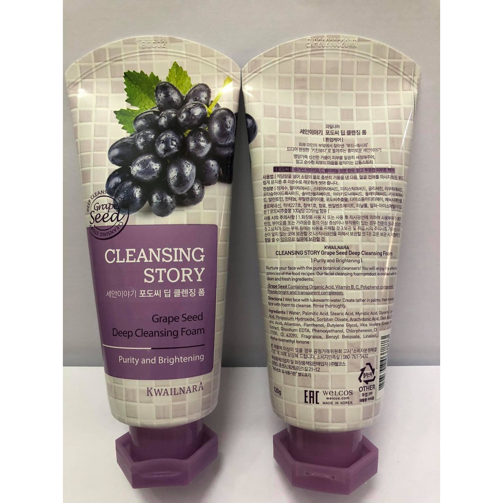 Sữa rửa mặt sạch sâu  Cleansing Story KWAILNARA 120ml