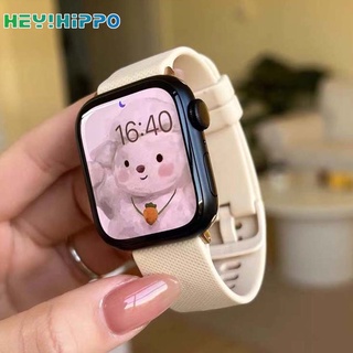 Dây Đeo Thay Thế Cho Đồng Hồ Thông Minh iwatch series 7/6/5/SE / 45/44/42/41/40/38mm Bằng silicone