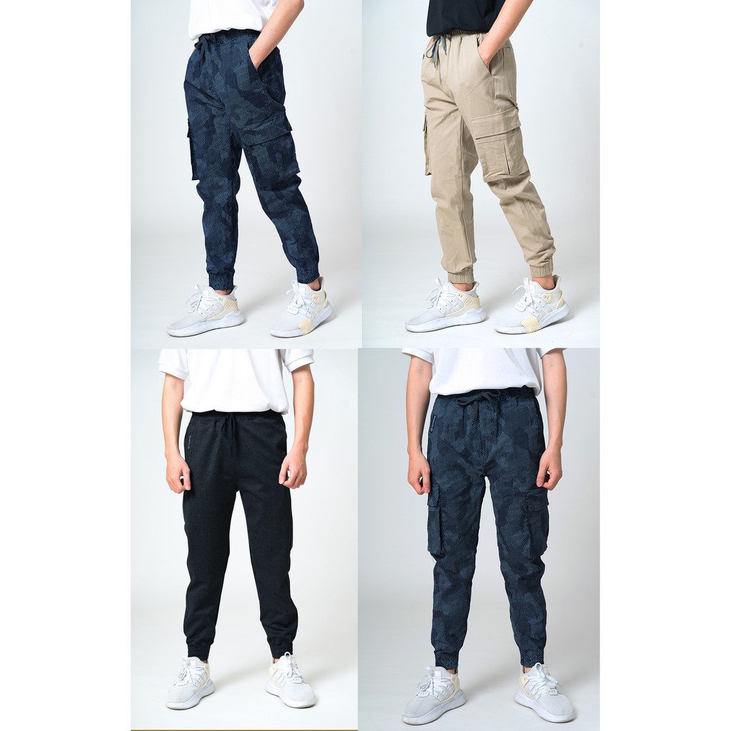 Quần Jogger Kaki Nam Túi Hộp Co Dãn Cao Cấp