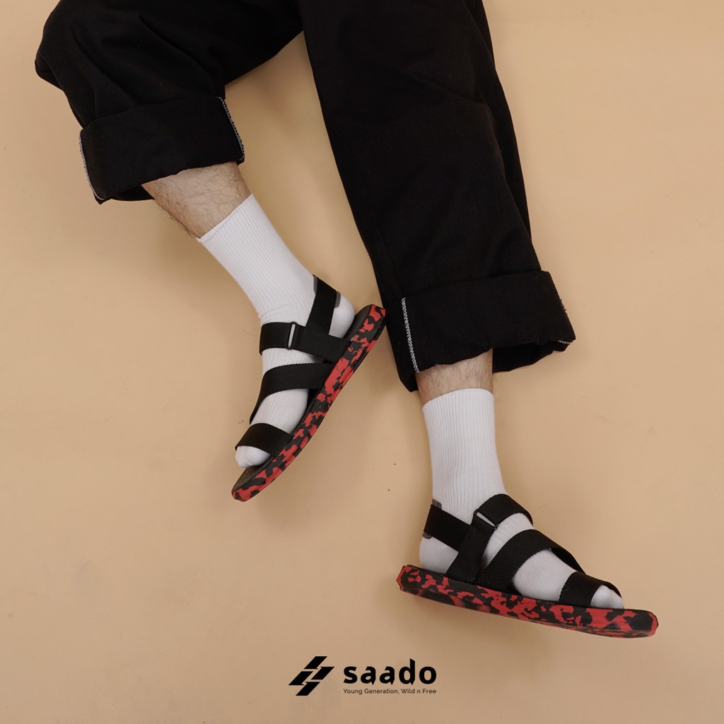 [SAADO Vietnam] Giày Sandal SAADO - CL09 - CHIẾN BINH DA ĐỎ