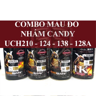 Samurai sơn xịt samurai màu đỏ nhám candy uch210 - 124 - y138 - 128a