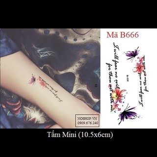 Hình Xăm Dán Cho Nữ - B666