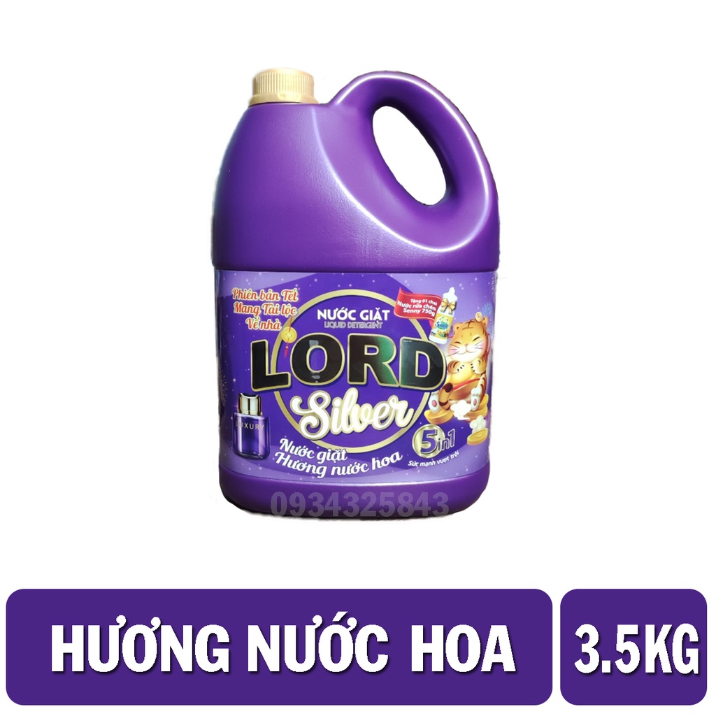 Nước giặt đậm đặc hương nước hoa Lord Gold 3.5kg [6 in 1]