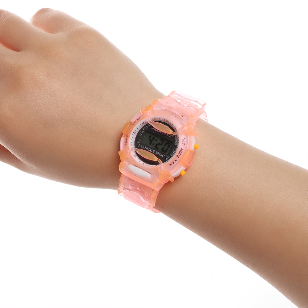 Boys Girls Children Students Digital Wrist Sport Watch Students Time Electronic Digital LCD Wrist Watch