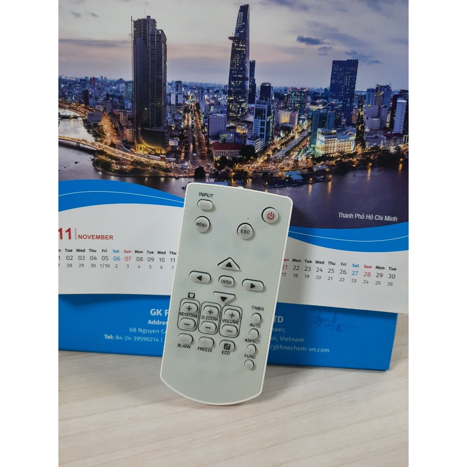 Remote Điều khiển máy chiếu Casio- Hàng chính hãng mới 100% Tặng kèm Pin