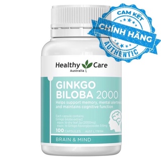 Bổ não Ginko Biloba Heathycare Úc