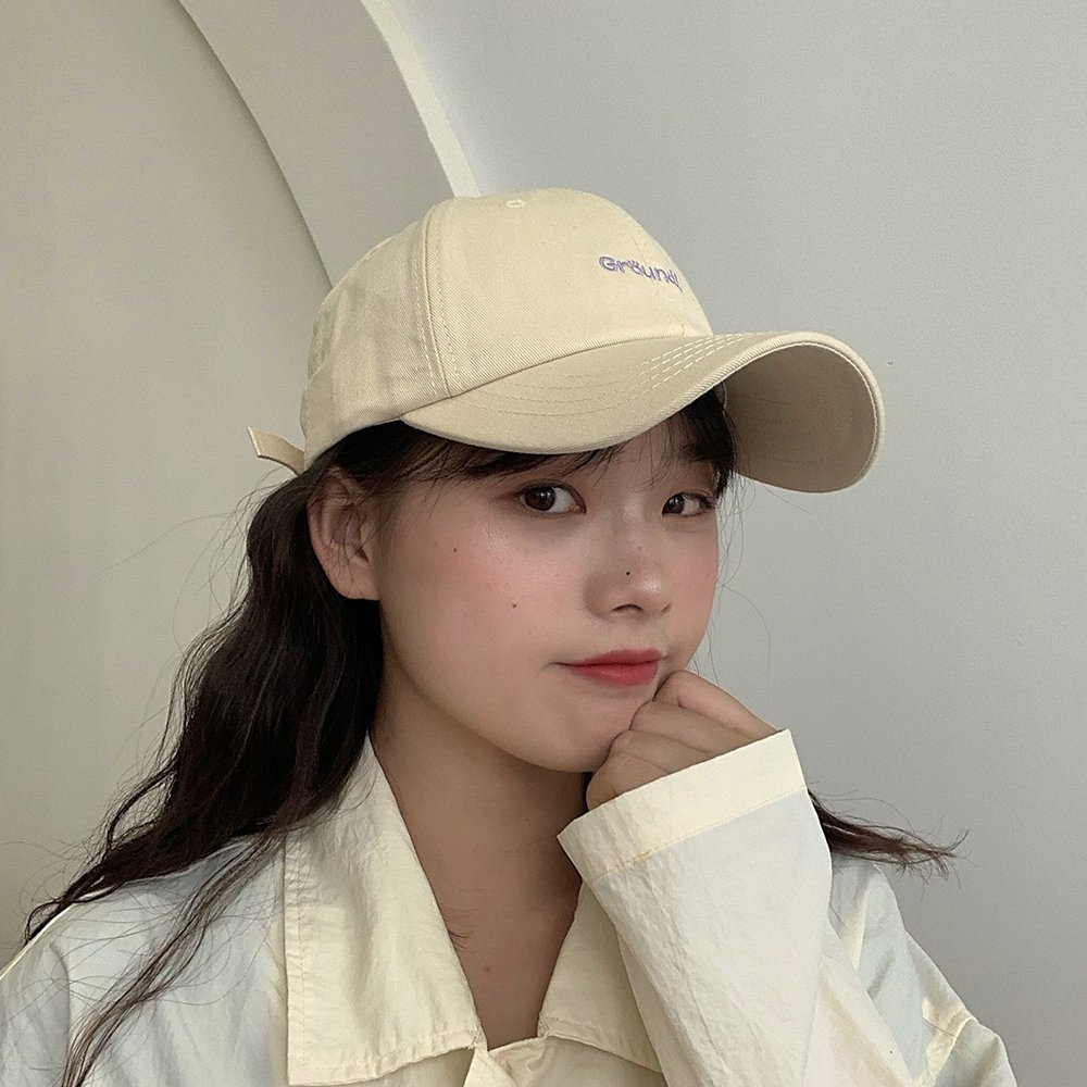Mũ Lưỡi Trai Mềm Họa Tiết Chữ Đơn Giản Thời Trang Phong Cách Hàn Quốc