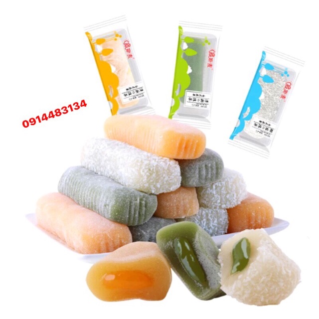1 HỘP 2,5KG BÁNH MOCHI DÀI 3 VỊ (66-79c)