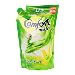 Nước xả vải Comfort Đậm đặc 1 lần xả hương Gió xuân túi 1,6l