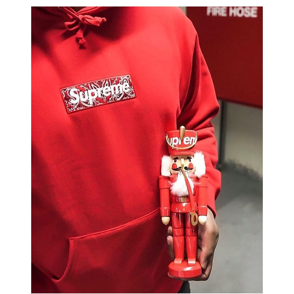 ⚡️[CHỈ 1 NGÀY] - Áo hoodie Supreme Bandana Box logo Red mirror quality cao cấp full tag túi, áo hoodie supreme