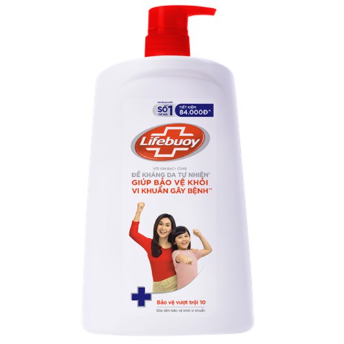 Sữa tắm Lifebuoy bảo vệ vượt trội 10 Chai 1.1kg