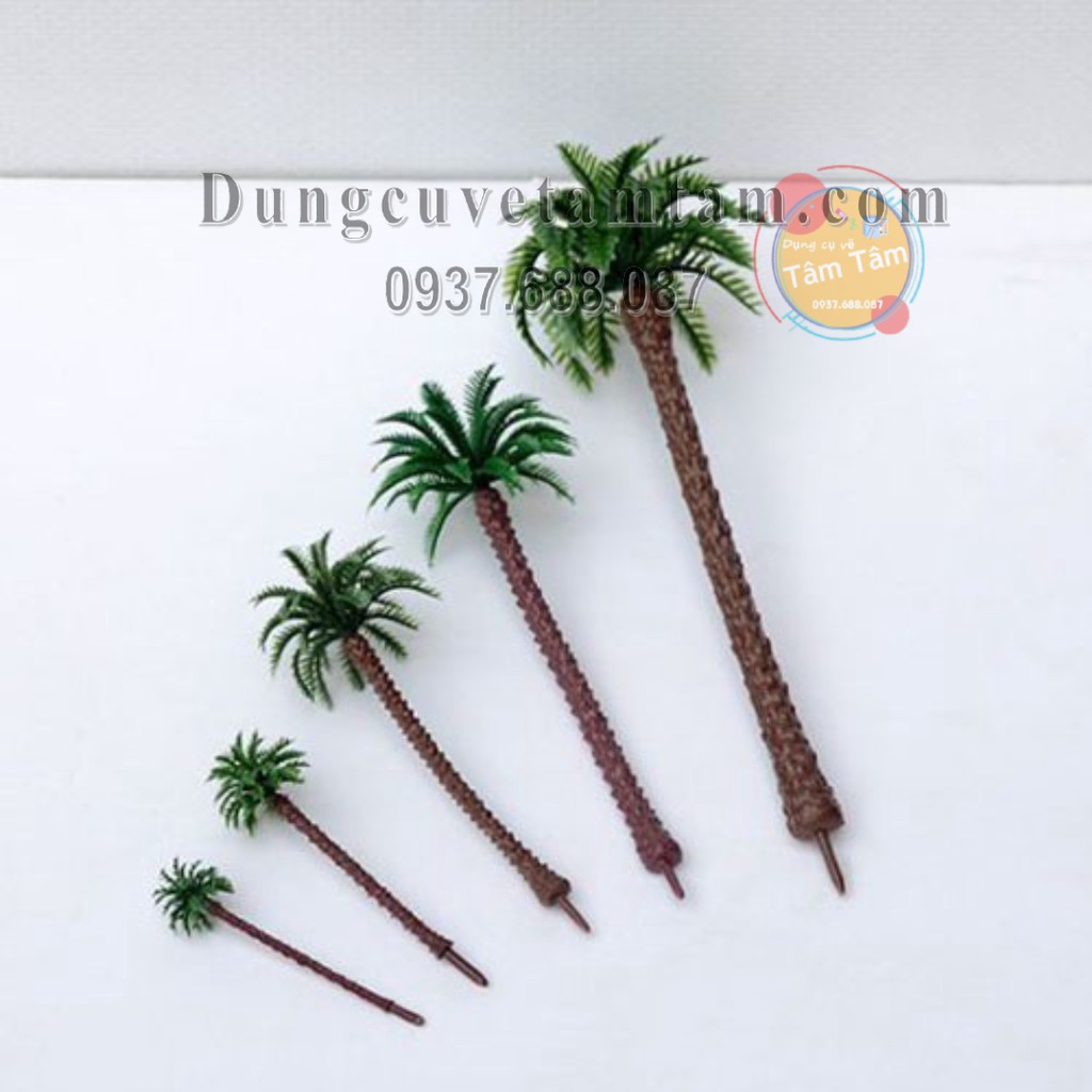 [ TÂM TÂM ] Cây mô Hình , DỪA Ốm MR176 - Cây giả trang trí tiểu cảnh, sân vườn, terrarium, mô hình DIY , Sa bàn