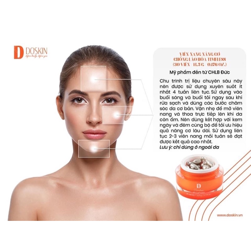 (TẶNG 10 Mặt Nạ Kèm Theo)Viên Nang Nâng Cơ Doskin Chăm Sóc Da Lão Hoá | BigBuy360 - bigbuy360.vn