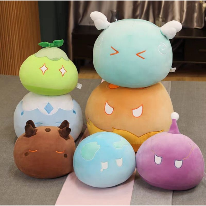 Thú bông Mochi Slime Genshin Impact phiên bản biểu cảm emote size 30/40/50