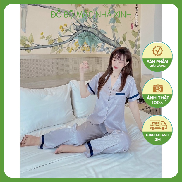 Đồ bộ lụa mẫu mới dành cho chị em chất lụa cao cấp