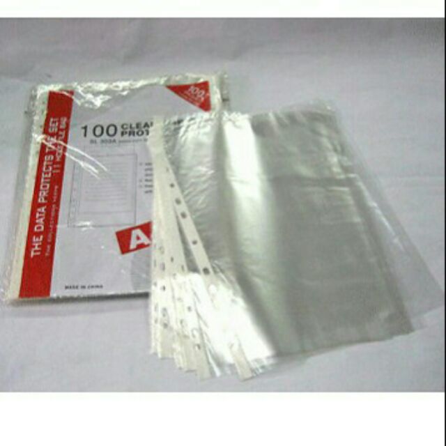 Combo 10 tập túi sơ mi, túi nilon đục lỗ A4