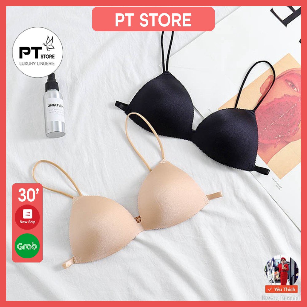 Áo bra su đúc dây mảnh cài sau đệm bàn tim freesize - áo lót nữ PTSTORE FLA20