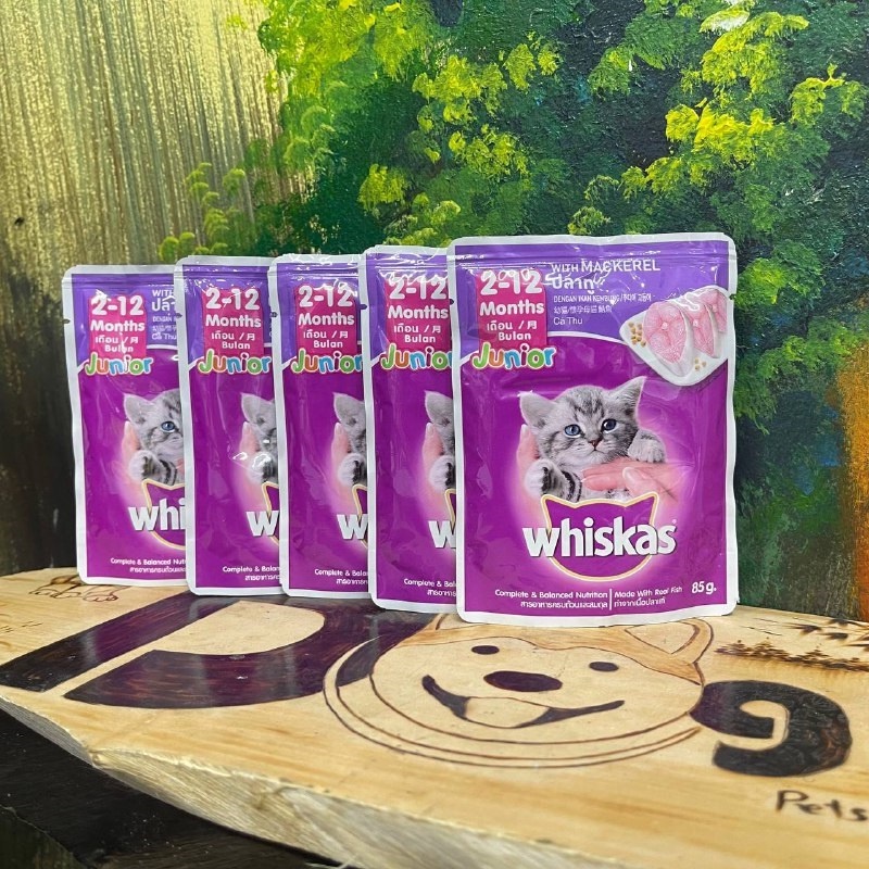 Pate Whiskas cho mèo con gói 80g