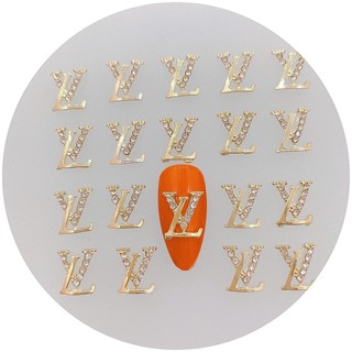 charm nail LV phụ kiện trang trí móng