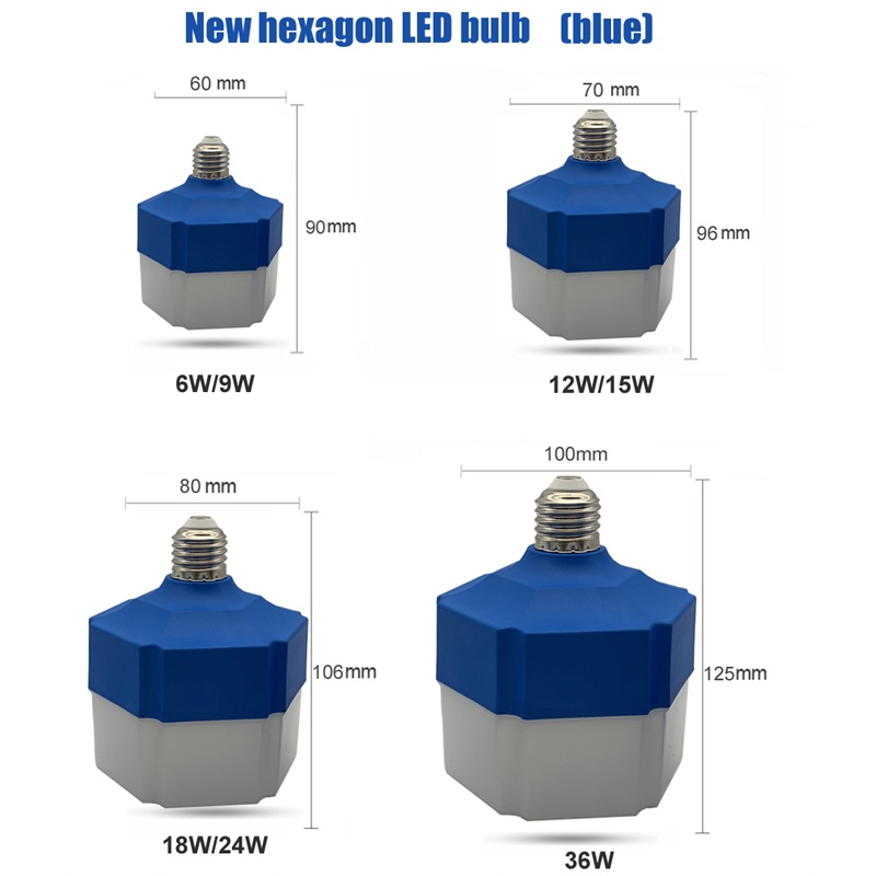 Bóng Đèn Led DC 12V 24V 36V Smd 2835 E27 6W 9W 12W 15W 18W 24W Dùng Ngoài Trời Tiện Dụng
