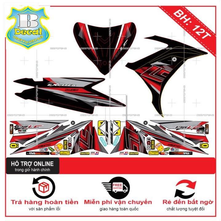 ( Quí khách vui lòng mang ra tiệm cho thợ dán ) Tem EX 2011 LC NEW [Bi Decal]