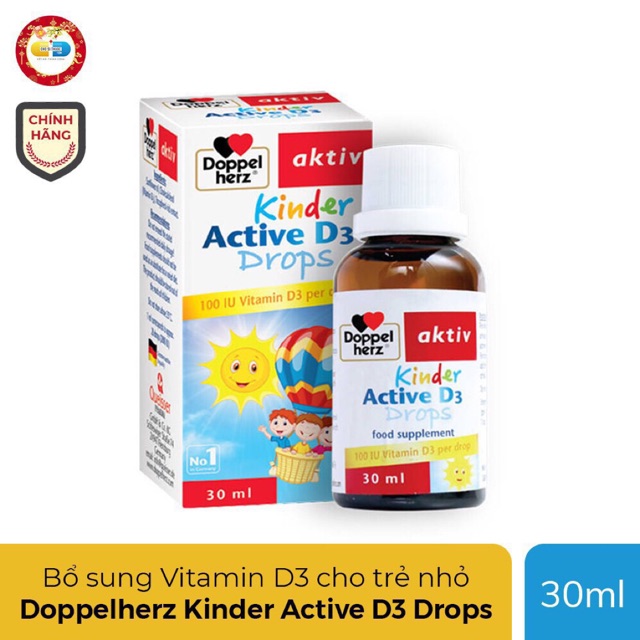 Siro bổ sung vitamin D3 Doppelherz 30ml