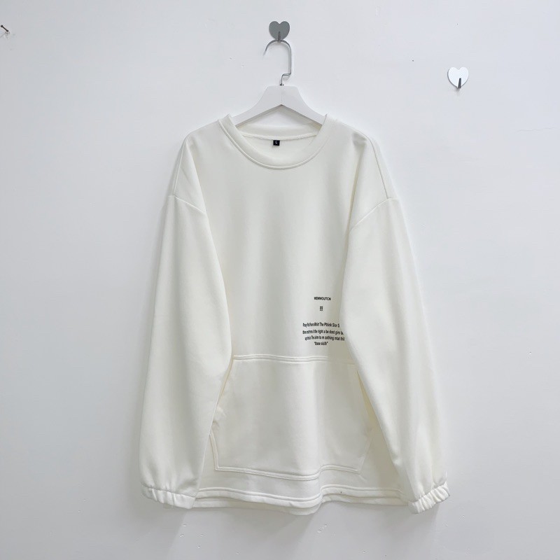 [Mã WARUN27 giảm 12k đơn 99k] Áo Nỉ Sweater WEWW HOMIES dài tay phối túi | BigBuy360 - bigbuy360.vn