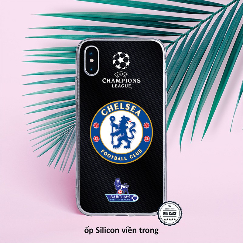 ⚽Ốp Lưng In Logo Chelsea Màu Xanh Đẹp ⚽Ốp The Blues cao cấp iphone 13 12 11 Pro Max 6s 6 7 8 Plus X Xr Xs Max BONGDA187