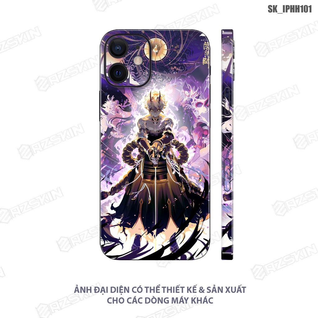 Miếng Dán Skin Dành Cho IP X/XS/XR/XS Max Hoạt Hình Độc Lạ |SK_IPHH101| Film Chính Hãng, Cắt CNC, Dán Kín Lưng Viền Máy