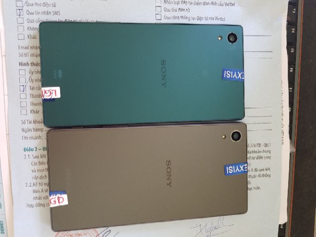 Điện thoại sony xperia z5 xanh rêu nguyên zin Fullbox