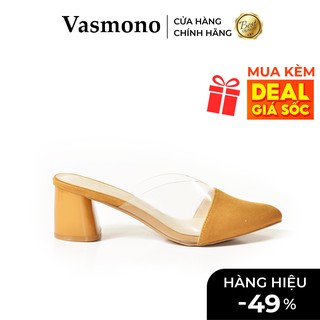 [SLAE 50%] Guốc Cao Gót Bít Mũi Phối Mica