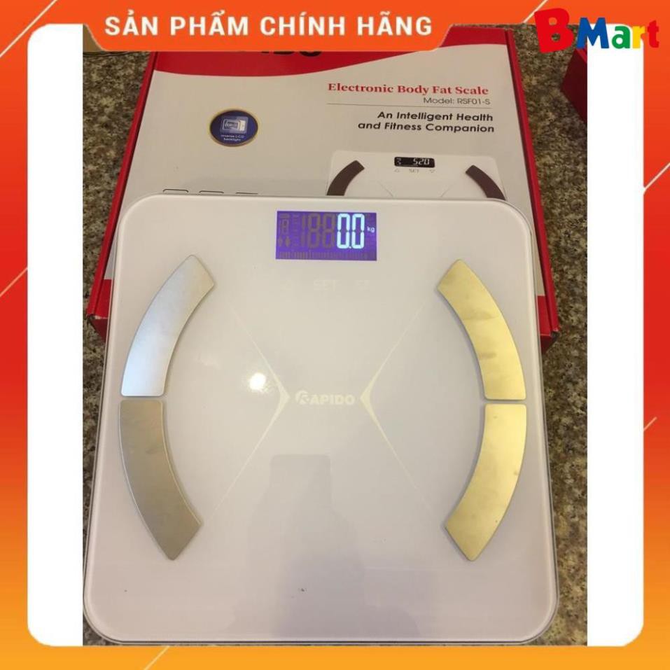 [FreeShip] Cân sức khoẻ Rapido - Ferroli RSB01, Hàng chính hãng - Bảo hành 12 tháng  - BM