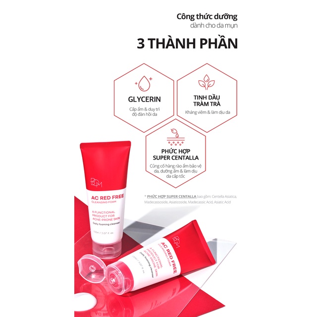Sữa Rửa Mặt B.O.M Tạo Bọt Ngăn Ngừa Mụn 150ml | Hasaki | Sản phẩm chính hãng