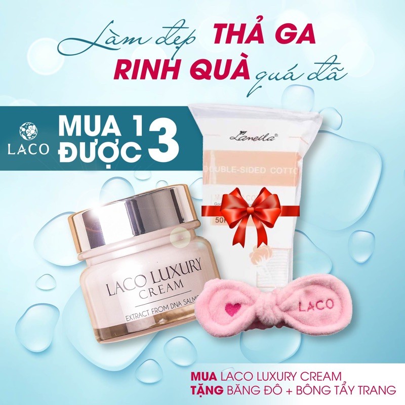 🔥 Kem dưỡng da CAO CẤP LACO LUXURY🔥 ❌TẶNG KÈM MÃ GIẢM GIÁ 99K ❌⚡ chống nắng, trắng da, kem dưỡng ẩm, kiềm dầu, mờ thâm